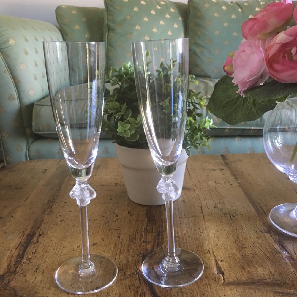 Lalique Champagne Flutes